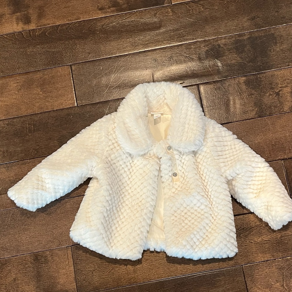 Cozy White Kids Jacket